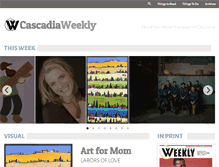 Tablet Screenshot of cascadiaweekly.com